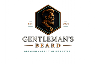 beard shop logo
